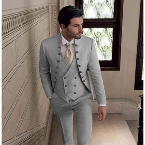 Großhandel Herren-Hochzeitsanzüge mit Leichter Einreihiger Jacke und Hose für Festliche Anlässe - Product Image 4