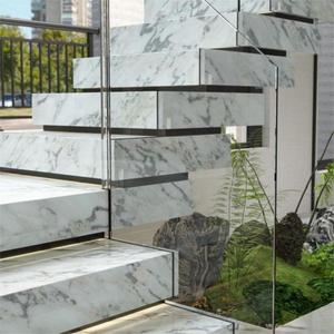 Escalera Recta <span class=keywords><strong>de</strong></span> Lujo <span class=keywords><strong>de</strong></span> Alta Gama con Diseño Moderno, Peldaños <span class=keywords><strong>de</strong></span> Mármol y Piedra <span class=keywords><strong>de</strong></span> Cuarzo <span class=keywords><strong>para</strong></span> el Hogar, Escalera <span class=keywords><strong>de</strong></span> Dos Pisos - Product Image 4
