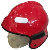 Casque de pompier avec système de double visière, lunettes anti-buée, visière résistante à la chaleur, protection anti-impact, matériau PEI/PC pour les pompiers