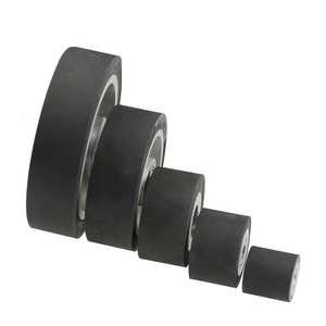 2 "-8" גומי גלגל DIY חגורת מטחנת חלקי סרק גלגל עם מסבים מותקן או כונן רולר על מנוע פיר - Product Image 3