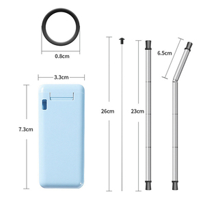 Pajita Telescópica Plegable Reutilizable Ecológica para Viajes y Uso Diario - Product Image 2