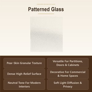 Verre <span class=keywords><strong>à</strong></span> motif Nashiji transparent en vrac, empilable sur palette, grande taille, verre flotté sodocalcique pour l'utilisation dans <span class=keywords><strong>la</strong></span> construction et l'habillage vitré - Product Image 4
