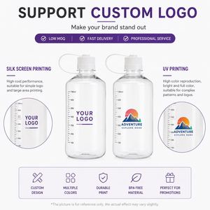 Custom 700ml 1000ml Plastic Gym Water Bottle with Narrow Mouth Lid BPA-Free <b>Reusable</b> Sports Water Bottle Drinkware - Product Image 5