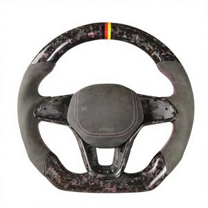 Volante Deportivo Forjado de Fibra de Carbono con Base Plana y Cuero para Volkswagen Tiguan, Passat B6, CC, <span class=keywords><strong>Beetle</strong></span>, Scirocco, Jetta, Caddy - Product Image 2