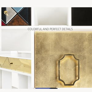 Factory Outlet Luxury Italian Villa Furniture <b>Book</b> Shelf Cabinet Bookcase With <b>Box</b> and Drawers DV-COLECCIONISTA-02-BOCAS Colecci - Product Image 2