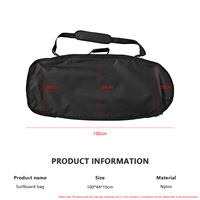Sac de transport durable pour planches de surf, longboards, SUP, kitesurf et planches de windsurf avec poignée