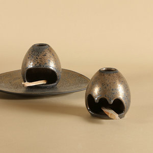 เตาเผาเครื่องหอมเซรามิก ทำด้วยมือ กลิ่นไม้จันทน์หอม สไตล์ญี่ปุ่น ของตกแต่งบ้าน - Product Image 3