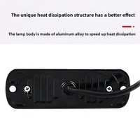 Nouvelles feux latéraux stroboscopiques 12V-24V en alliage d'aluminium pour camion, 4 LED haute luminosité, feux de freinage clignotants pour moto/voiture