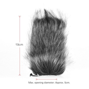 Parabrisas peludo de micrófono profesional universal parabrisas de piel de montaje flexible para <span class=keywords><strong>Rode</strong></span> VMGO Video Mic GO, VideoMic Pro, <span class=keywords><strong>Micro</strong></span> - Product Image 4