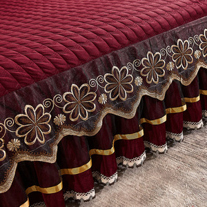 Europäischer Palast Stil Burgund Prince 4PCS Tröster Quilt Bettlaken Abdeckung - Product Image 4