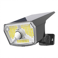 Lumière solaire encastrée de haute qualité à prix abordable avec logo personnalisé, 1200mAh, 108 LED, 100LM, extérieur, IP44, étanche, lumière solaire de jardin