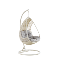 Fauteuil suspendu en rotin PE, très vendu, pour l'extérieur, avec coussin imperméable, confortable pour le jardin, le parc, la terrasse, la cour