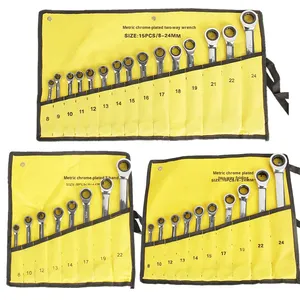 <strong>Ratchet</strong> <strong>Spanner</strong> <strong>Set</strong> Open-End <strong>Ratchet</strong> Quick Wrench Dual-Use Auto Repair Hardware Tool Other Material Made in China - Product Image 1