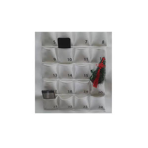 Commercio all'ingrosso 2021 calendario dell'avvento tessuto vuoto calendario di natale dell'avvento personalizzato fidget borsa del calendario dell'avvento - Product Image 1