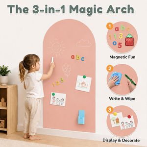 <span class=keywords><strong>Adesivi</strong></span> Murali Magnetici Rimovibili e Riutilizzabili a Forma di Arco, Personalizzabili <span class=keywords><strong>per</strong></span> Camerette e Decorazioni Domestiche - Product Image 2