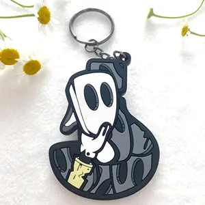 Vastgiften Gepersonaliseerde Promotionele Zachte Pvc Logo 2d Rubber Cadeau Sleutelhanger Custom Cartoons Logo Sleutelhanger