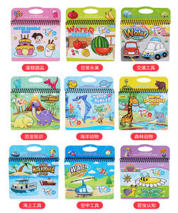 Buku gambar kustom Set mainan lukisan cat air cahaya Puzzle mewarnai Set buku lukisan grafiti guas untuk anak-anak - Product Image 6