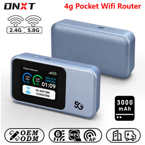 DNXT Tragbarer WiFi6 300Mbps Mobiler WLAN-Router <span class=keywords><strong>2</strong></span>,4GHz&5,8GHz Pocket-<span class=keywords><strong>Mifi</strong></span> WPS Ein-Tasten-Setup Portabler 4G WLAN-Router für Reisen - Product Image 1