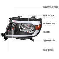 Phare LED automobile Feberg avec DRL pour Tacoma 2005-2011