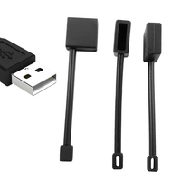 Housse de protection en caoutchouc et Silicone pour prise Usb avec ficelle, Anti-poussière, étui de protection pour prise Usb avec corde