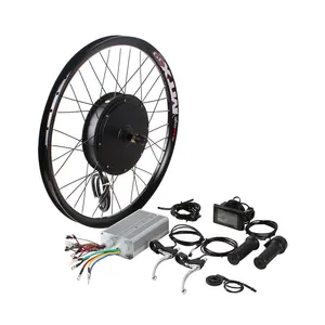 Ebike Hub Sepeda Listrik 48V 2020 W, Kit Konversi Motor Roda MTX 2000 dengan Baterai