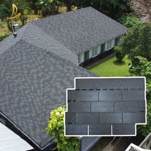 Matériaux de construction modernes, bardeaux de <span class=keywords><strong>toiture</strong></span> en asphalte imperméables et ignifuges pour bâtiments résidentiels et commerciaux, 3-Tab - Product Image 3
