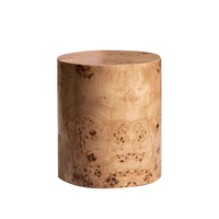 Table basse ronde en bois de racine de style Wabi-sabi moderne, écologique et durable pour salon, usage domestique avec options personnalisables