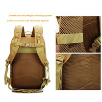 Sac à dos tactique camouflage extérieur unisexe multifonctionnel grande capacité en tissu Oxford avec fermeture éclair pour la randonnée et les sports