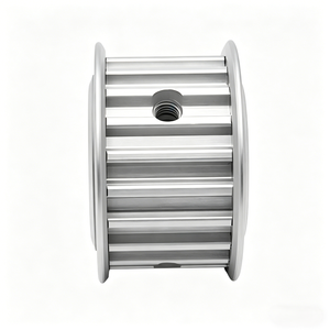 Polea de sincronización XL personalizada de 40 dientes, diámetro interior de 12/14 mm, ancho de correa de 9,53 mm, aleación de aluminio con doble brida para sistemas de automatización industrial - Product Image 5