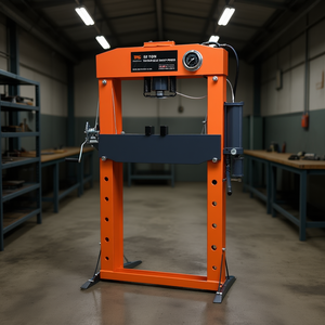 Prensa Hidráulica Tmg de 50 Toneladas de Capacidad, Operación Neumática y Manual, Estructura en H Totalmente Soldada - Product Image 2