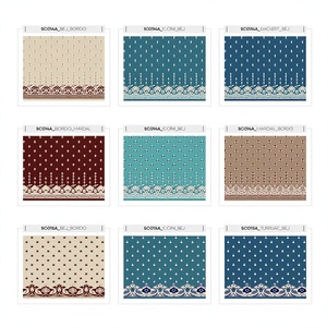 Adiva Mosque Masjid Prayer <b>Roll</b> Wall <b>Carpet</b> Modern Floral Woven Machine Made High Pile Cushioned Jute Backing Turkish Gaziantep - Product Image 1