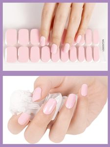 20 Pezzi di Strisce di Smalto Gel Semi-Permanente Rosa Chiaro, Adesivo per Unghie Completo, Adesivo per Nail Art in Gel Impermeabile - Product Image 2