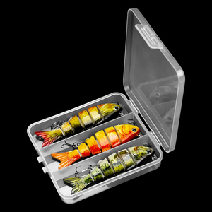 Boîte à appâts multifonctionnelle LS3 pour appâts souples et durs Emballage en plastique transparent Conteneur <span class=keywords><strong>de</strong></span> stockage Étiquettes avec logo personnalisé Boîte à leurres - Product Image 1