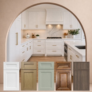 Gabinetes estilo shaker al por mayor para cocinas contemporáneas |   Juego de gabinetes de cocina blancos estilo Shaker para renovación |   Armario de Despensa - Product Image 1