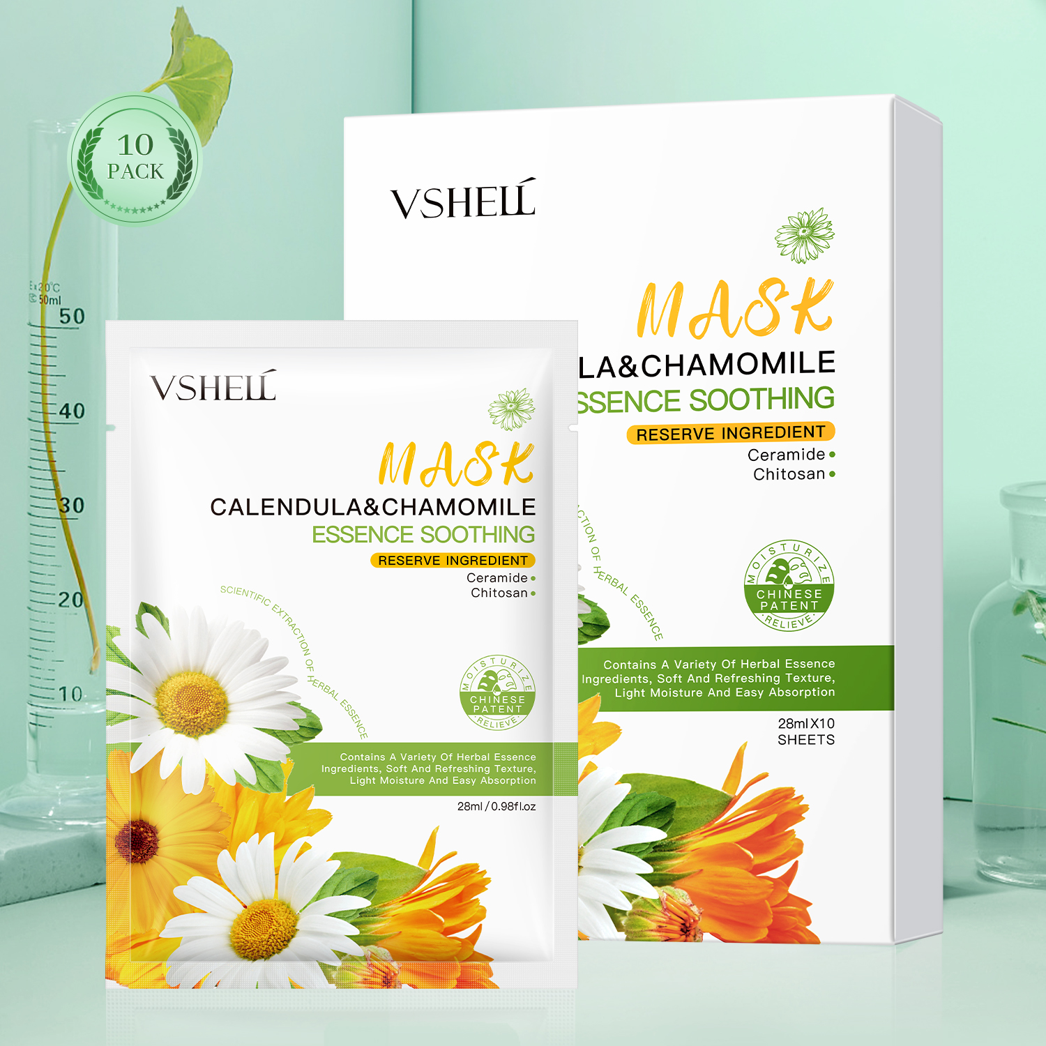 Masque de calendula et de camomille de l'Amérique * 10 EA | D2WM04308W