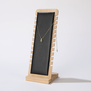Présentoir à bijoux professionnel de haute qualité en bois véritable pour colliers et bijoux, idéal pour les magasins - Product Image 5