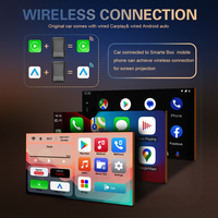 Boîte Android AI Adaptateur Apple 3-en-1 CarPlay sans fil Android Auto Mirror Link Écran partagé GPS Netflix/YouTube/TikTok/Google