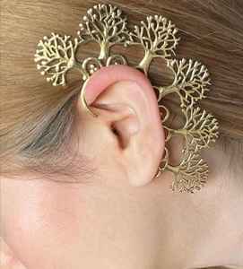 Boucles d'oreilles dorées en forme d'ailes d'ange, sans perçage, bijoux de fantaisie féerique, boucles d'oreilles déclaration de déesse pour cosplay de Valkyrie - Product Image 2