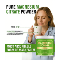 Rosebest Certifié GMP Vente en Gros OEM Marque Privée Saveur Naturelle 450mg Poudre de Citrate de Magnésium Végétalienne Suppléments Alimentaires