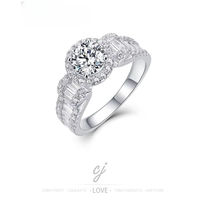 Bagues de fiançailles Carline Topsale Fashion en moissanite plaquées or 18 carats pour femmes, délicates et tendance, serties griffes, bijoux haut de gamme, cadeaux