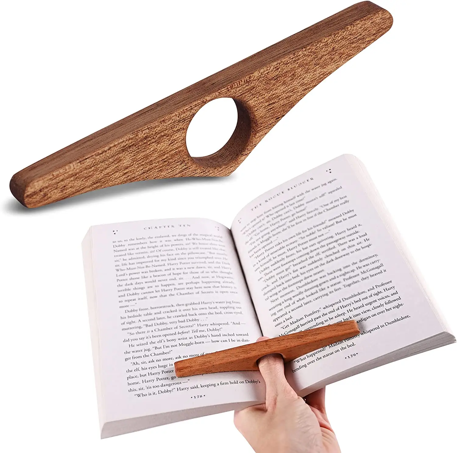 Handmade Châu Phi Gỗ Gụ Novel Đọc Bằng Gỗ Phụ Kiện Và Quà Tặng Cho Độc Giả Cuốn Sách Bằng Gỗ Chủ Trang