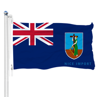 Drapeau Kosrae 3x5 durable pour équipe sportive, bannière décorative murale intérieure, compatible avec les mât de drapeau pour l'extérieur de la maison