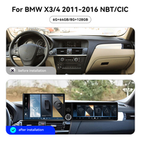 Écran ZWNAV 13,1"+12,3" pour BMW X3/4 2011-2016 NBT/CIC Android 15 Carplay DSP GPS Autoradio Stéréo Lecteur 4G WiFi 360 OEM