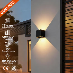 Usine directe Hôtel Village décoration intérieure extérieure haut et bas 6w 10w noir aluminium mur LED lumière - Product Image 1