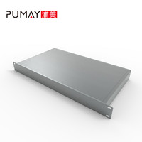 PUMAY PD001 1U-250 条纹机箱 耐用机架导轨 1U 机架式服务器支架 铝制分体结构 拉丝表面处理 ROSH