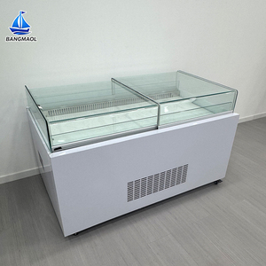 Vitrine Réfrigérée Commerciale BANGMAOL pour Sandwichs en Îlot avec Couvercle Coulissant en Verre, Présentoir Réfrigéré pour Gâteaux, Pâtisseries, Sushi et Fruits - Product Image 2