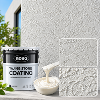 Peinture décorative texturée à base d'eau pour murs intérieurs et extérieurs, effet sable de quartz, pour bâtiments commerciaux et résidentiels
