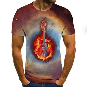 Men Music Note <strong>Guitar</strong> 3d Printing <strong>t</strong> <strong>Shirt</strong> man Short Sleeve Music 3D Printing <strong>t</strong> <strong>Shirts</strong> - Product Image 2
