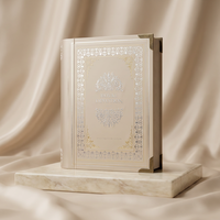 Boîte cadeau magnétique personnalisée de style livre avec insert, dorée à chaud, emballage de luxe pour vin et cosmétiques
