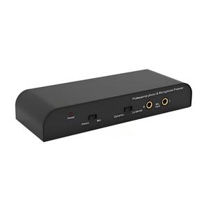 Préamplificateur phono et microphone double fonction GC - Préamplificateur stéréo à gain élevé avec égalisation RIAA et ports RCA/DIN plaqués or - Product Image 3